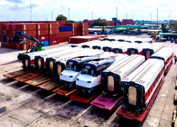 Lagos takes delivery of trains for Redline rail system