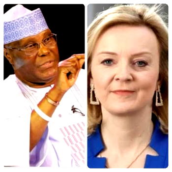 “I look forward to partnership” – Atiku reacts to Liz Truss’ emergence as UK PM