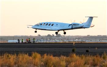Prototype electric aeroplane takes first flight