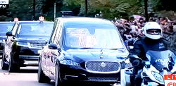 Queen Elizabeth’s coffin leaves for Windsor