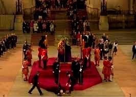 Guard watching Queen Elizabeth’s coffin faints