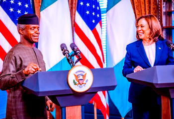 U.S. VP, Harris lauds Osinbajo’s leadership on climate change