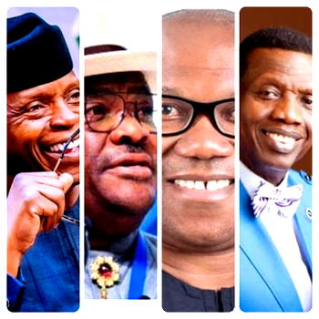 Osinbajo, Wike, Obi, Adeboye, others make List of 100 Nigeria’s Foremost Thought Leaders