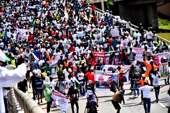 Obidients mega walk in Abuja: We didn’t spend ‘shishi’, people contributed N1000, N10,000 – LP Chair