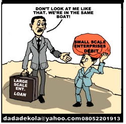 Cartoon: From-top-to-bottom economy