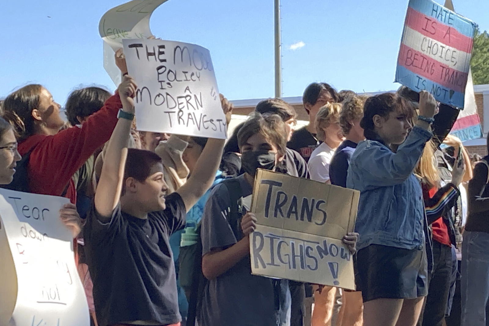 Students Protest Over Anti-transgender School Policies In US