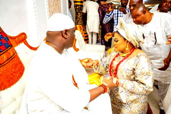 Photos from Ooni’s wedding to Mariam Anako