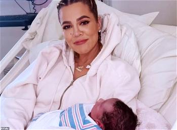 Khloe Kardashian reveals her new baby’s face