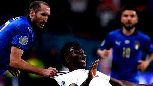 Saka was too fast, I’d to drag him down, Chielleni speaks on Euro’s moment