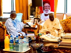 Gombe Gov, Lawan, IBB, Abdulsalami meet in Minna