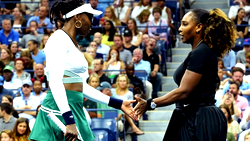 US Open: Williams sisters beaten in first doubles round