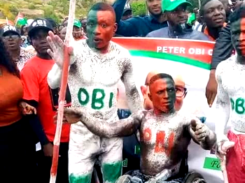 El-Buba, massive crowd march for Peter Obi/Baba-Ahmed in Jos