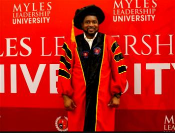 Kingsley Okonkwo bags doctorate degree from India based University