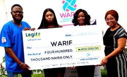 LEGIT.ng donates to WARIF to provide succour to domestic abuse survivors