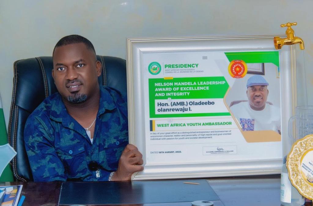 Oladeebo gets WAYC ambassadorial honour