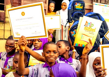 Foundation gives scholarships, educational materials to pupils