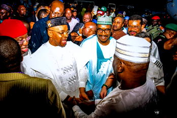 [Videos] Atiku arrives Uyo as PDP officially flags off presidential campaign 