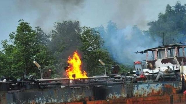 Military’s ship-burning scandal