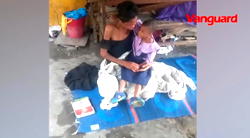 [VIDEO] Blessing Okon: Slept under bridge with baby, mistaken for lunatic, rehabilitated by ‘Good Samaritan’