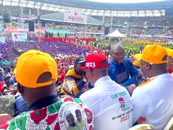 Wike, Makinde, Ortom, 2 other govs absent as PDP flags-off presidential campaign in Uyo