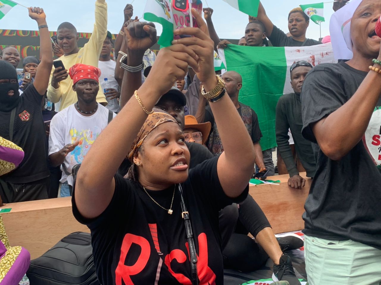 2ND ANNIVERSARY: Police tear-gas #EndSARS protesters at Lekki