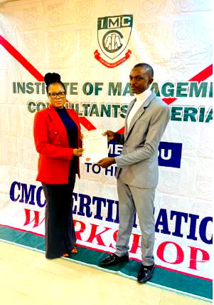 Temitope Olukunle Inducted as a Fellow, Institute of Management Consultant