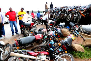 Ban: Lagos task force impounds 82 commercial motorcycles