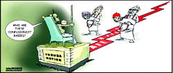 Cartoon: Baba, pick one for peace offering