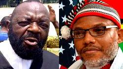 Nnamdi Kanu’s lawyer reacts to terrorism allegation against IPOB
