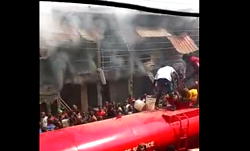 Fire destroys machines, planks, wooden doors in Onitsha timber market