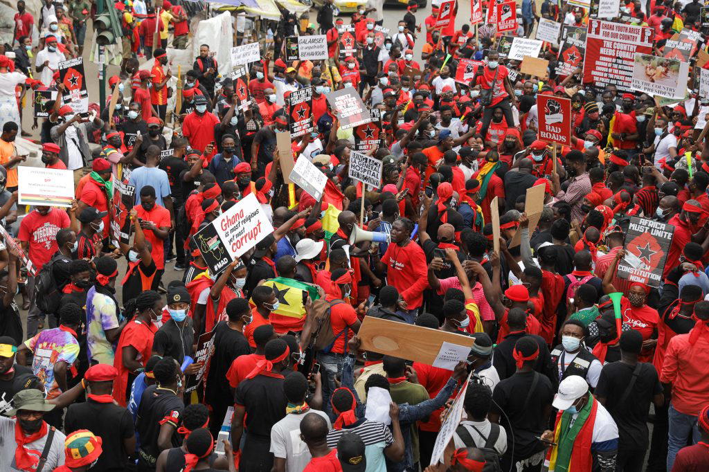 Ghanaians protest economic crisis, demand resignation of President