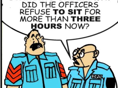 Cartoon: Sarge-attention