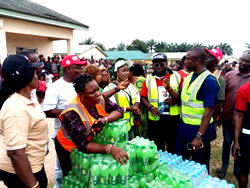 Ejele urges IDPs to keep hope alive, donate cows, other relief materials