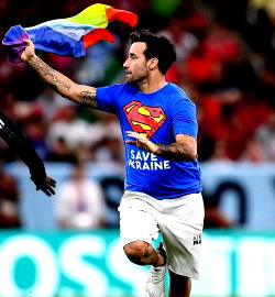 World Cup: LGBTQ campaigner says invading pitch is no crime