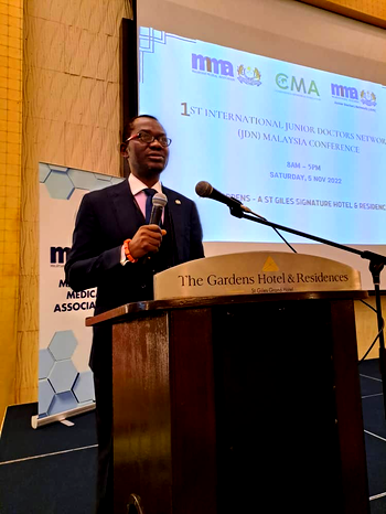 WMA President seeks empowerment of junior doctors
