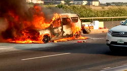 Panic as fire guts bus on Third Mainland Bridge