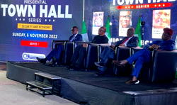Video: Drama as Nigerians reject vice presidential candidates during debate