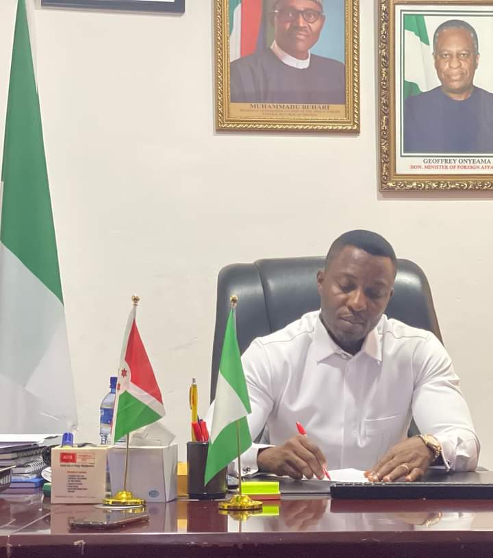 Embassy of Nigeria-Burundi, endorses Amb. Timothy Nwachukwu