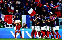 <strong>France beat England 2-1 to reach World Cup semi-finals</strong>