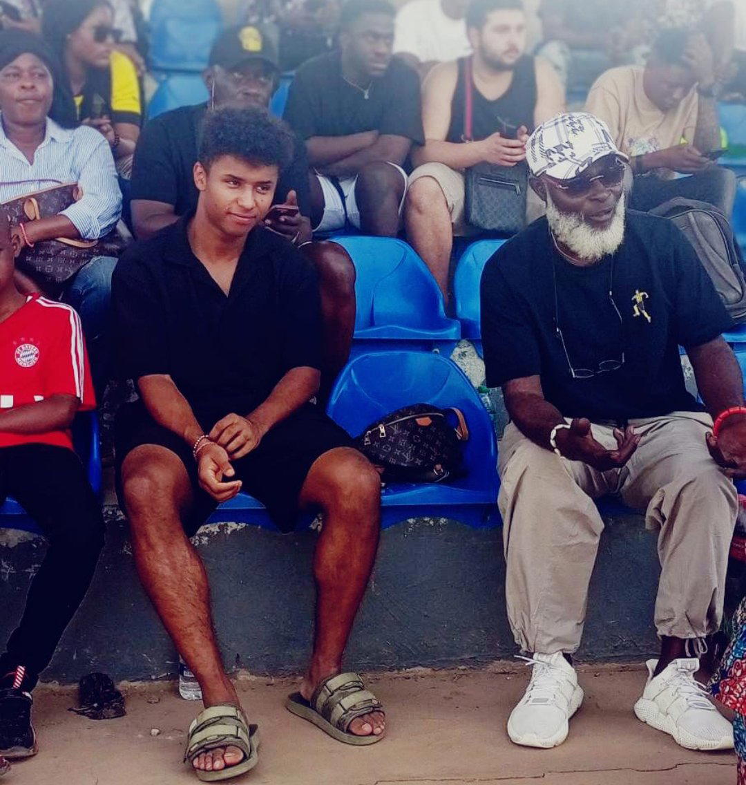 Photos: Borussia Dortmund star, Karim Adeyemi visits Ibadan - Vanguard News