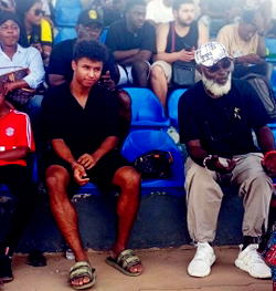 Photos: Borussia Dortmund star, Karim Adeyemi visits Ibadan