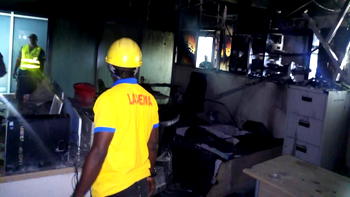 Fire guts LASU Senate building