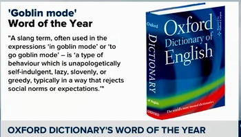 Oxford Dictionary names ‘goblin mode’ its word of the year