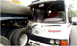 Pelican Stars players injured, as bus crashes into fuel tanker in Calabar