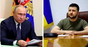 Putin and Zelensky Ukraine launches attack on Russian-occupied Melitopol