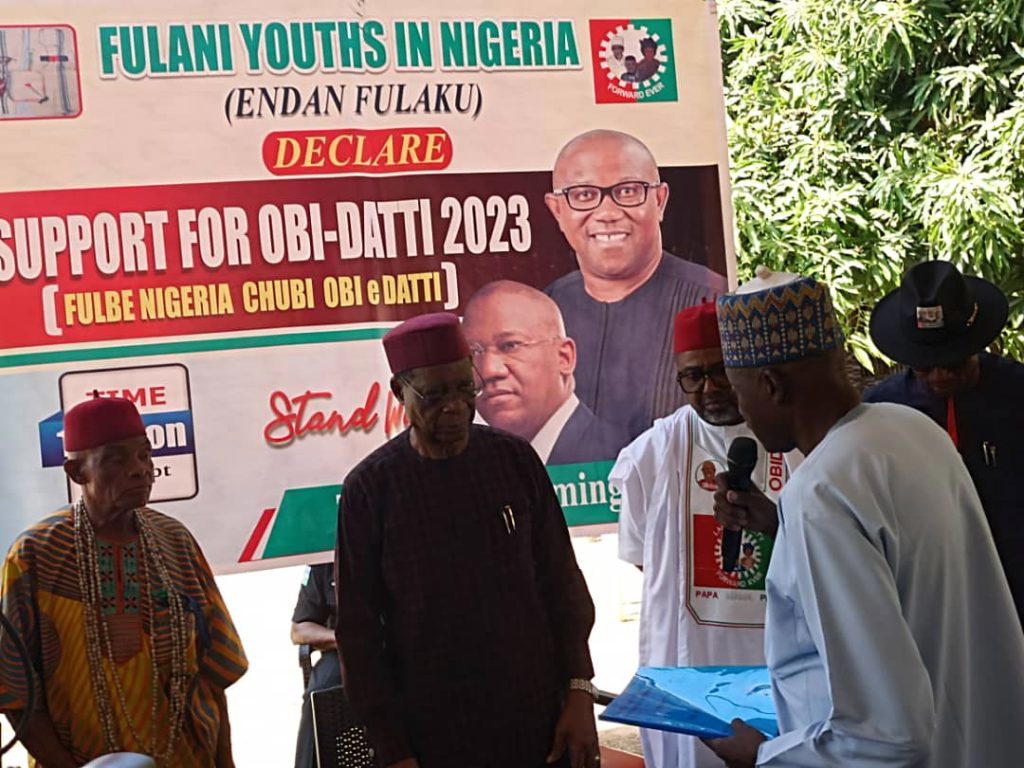 2023-fulani-youths-meet-igbo-elders-endorse-obi-datti-for-presidency