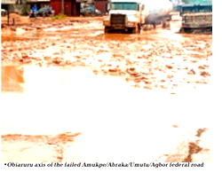 Federal roads fall apart in S-South
