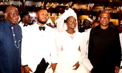 Photos: Jonathan, Peter Obi, Oyedepo, others attend Paul Eneche’s daughter’s wedding