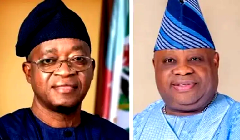 Adeleke, Oyetola lock horns over allege looting of Abuja’s governor’s lodge