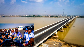 Photos: Second Niger Bridge opens to vehicular movements